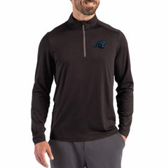 Cutter & Buck Coastline Epic Comfort Recycled Quarter-Zip Pullover - Carolina Panthers