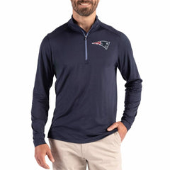 Cutter & Buck Coastline Epic Comfort Recycled Quarter-Zip Pullover - New England Patriots