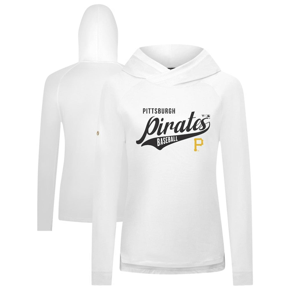 MLB Pittsburgh Pirates Levelwear Women's Slender Glide Raglan Hoodie