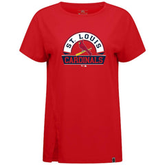 MLB St. Louis Cardinals Levelwear Women's Influx Banner Arch T-Shirt