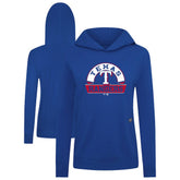 MLB Texas Rangers Levelwear Women's Relay Banner Arch Long Sleeve T-Shirt Hoodie