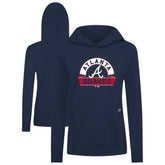 MLB Atlanta Braves Levelwear Women's Relay Banner Arch Long Sleeve T-Shirt Hoodie