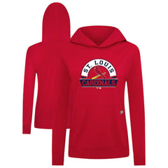 MLB St. Louis Cardinals Levelwear Women's Relay Banner Arch Long Sleeve T-Shirt Hoodie