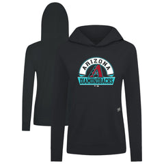 MLB Arizona Diamondbacks Levelwear Women's Relay Banner Arch Long Sleeve T-Shirt Hoodie