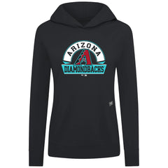 MLB Arizona Diamondbacks Levelwear Women's Relay Banner Arch Long Sleeve T-Shirt Hoodie