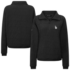 MLB Los Angeles Dodgers Levelwear Women's Camden Insignia 2.0 Quarter-Zip Top