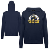 MLB Milwaukee Brewers Levelwear Women's Adorn Banner Arch Hoodie