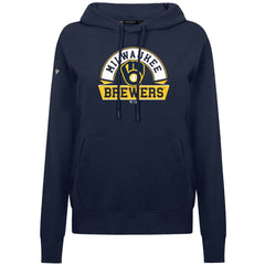 MLB Milwaukee Brewers Levelwear Women's Adorn Banner Arch Hoodie