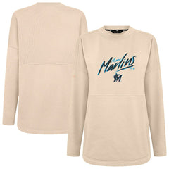 MLB Miami Marlins Levelwear Women's Oversized Beaudry Sizzle Top