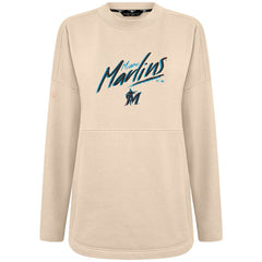 MLB Miami Marlins Levelwear Women's Oversized Beaudry Sizzle Top