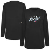 MLB Toronto Blue Jays Levelwear Women's Oversized Beaudry Sizzle Top