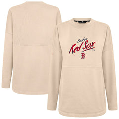 MLB Boston Red Sox Levelwear Women's Oversized Beaudry Sizzle Top