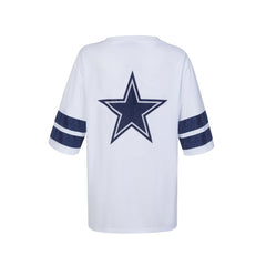 Cuce Women's Rhinestone V-Neck Tunic - Dallas Cowboys