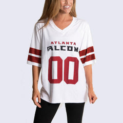 Cuce Women's Rhinestone V-Neck Tunic - Atlanta Falcons