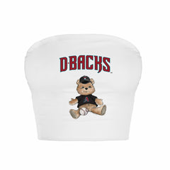 MLB Arizona Diamondbacks Tiny Turnip Women's Teddy Bear Crop Tube Top