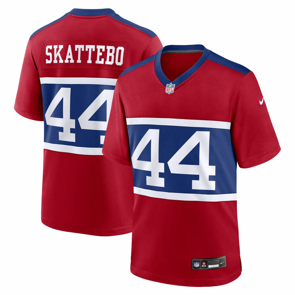 Cam Skattebo Alternate Century Red Game Jersey - New York Giants