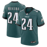 Andrew Mukuba Team Game Jersey - Philadelphia Eagles