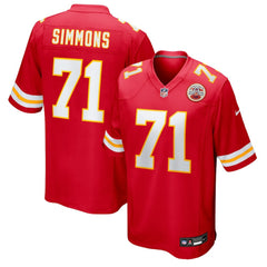 Josh Simmons Team Game Jersey - Kansas City Chiefs