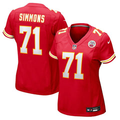 Josh Simmons Women's Team Game Jersey - Kansas City Chiefs