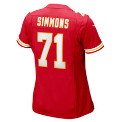 Josh Simmons Women's Team Game Jersey - Kansas City Chiefs