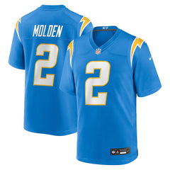 Elijah Molden Team Game Jersey - Los Angeles Chargers