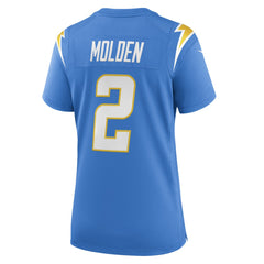 Elijah Molden Women's Team Game Jersey - Los Angeles Chargers