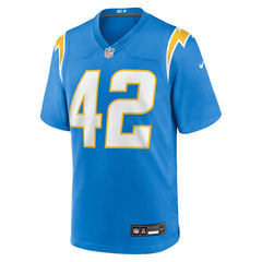 Tucker Fisk Team Game Jersey - Los Angeles Chargers