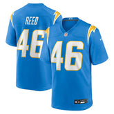 Nikko Reed Team Game Jersey - Los Angeles Chargers