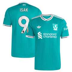Alexander Isak Liverpool 2025/26 Third Player Jersey - Adidas Green