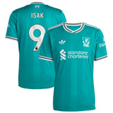 Alexander Isak Liverpool 2025/26 Third Replica Player Jersey - Adidas Green