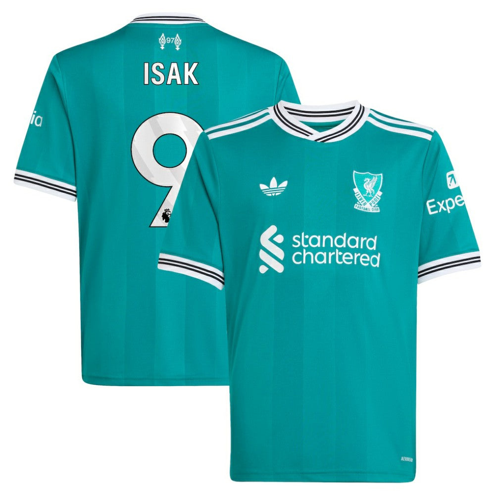 Alexander Isak Liverpool Youth 2025/26 Third Replica Player Jersey - Adidas Green