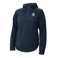 MLB Minnesota Twins Columbia Women's Half-Snap Pullover Hoodie