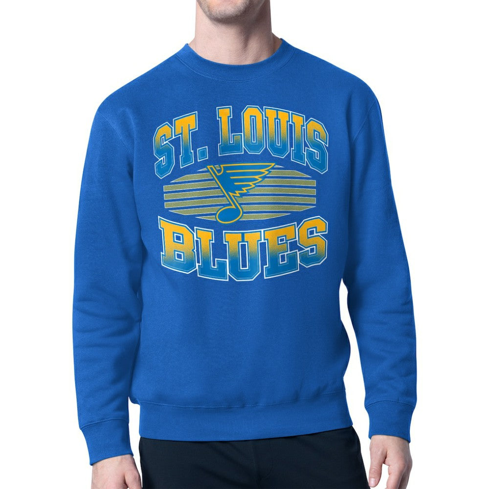NHL Blue St. Louis Blues Starter Team Grit Graphic Fleece Pullover Sweatshirt