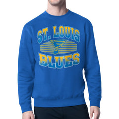 NHL Blue St. Louis Blues Starter Team Grit Graphic Fleece Pullover Sweatshirt