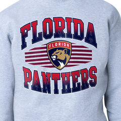 NHL Gray Florida Panthers Starter Team Grit Graphic Fleece Pullover Sweatshirt