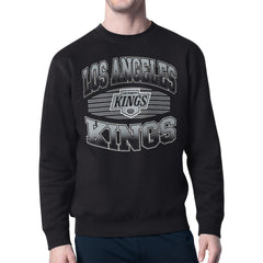 NHL Black Los Angeles Kings Starter Team Grit Graphic Fleece Pullover Sweatshirt