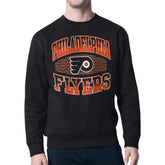 NHL Black Philadelphia Flyers Starter Team Grit Graphic Fleece Pullover Sweatshirt