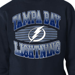 NHL Navy Tampa Bay Lightning Starter Team Grit Graphic Fleece Pullover Sweatshirt