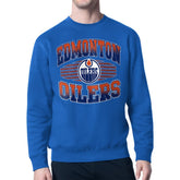 NHL Royal Edmonton Oilers Starter Team Grit Graphic Fleece Pullover Sweatshirt