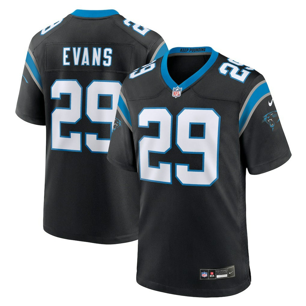 Akayleb Evans Team Game Jersey - Carolina Panthers