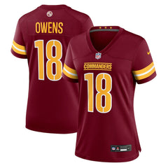 Tyler Owens Women's Team Game Jersey - Washington Commanders