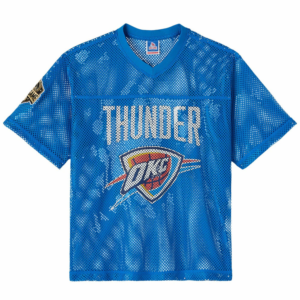 NBA Oklahoma City Thunder OVO x NBA Mesh Football Fashion Jersey