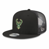 NBA Milwaukee Bucks Core Logo Meshback 9FIFTY Snapback Hat