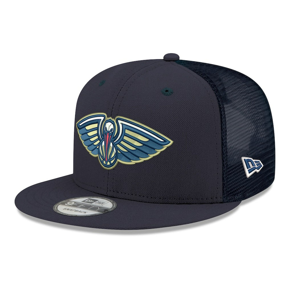 NBA New Orleans Pelicans Core Logo Meshback 9FIFTY Snapback Hat