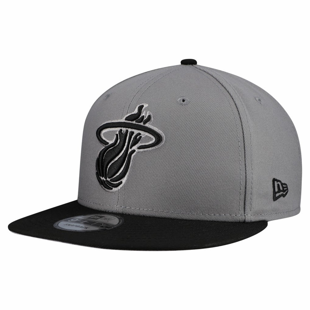 NBA Miami Heat Core Logo Storm Gray Two-Tone 9FIFTY Snapback Hat