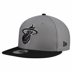 NBA Miami Heat Core Logo Storm Gray Two-Tone 9FIFTY Snapback Hat