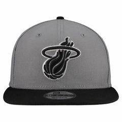 NBA Miami Heat Core Logo Storm Gray Two-Tone 9FIFTY Snapback Hat