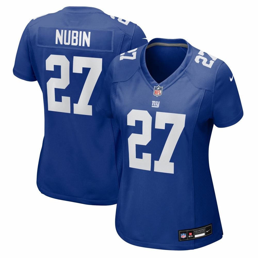 Tyler Nubin Women's Team Game Jersey - New York Giants