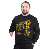 NBA Golden State Warriors G-III Sports by Carl Banks Adaptive Headliner Fleece Crewneck Sweatshirt sale