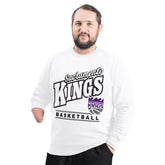 NBA Sacramento Kings G-III Sports by Carl Banks Adaptive Headliner Fleece Crewneck Sweatshirt